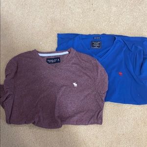 Abercrombie and Fitch v neck tshirts